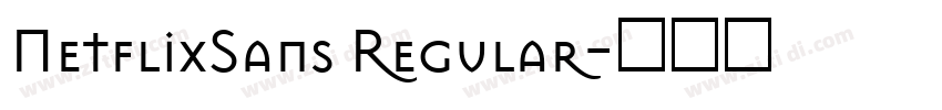 NetflixSans Regular字体转换